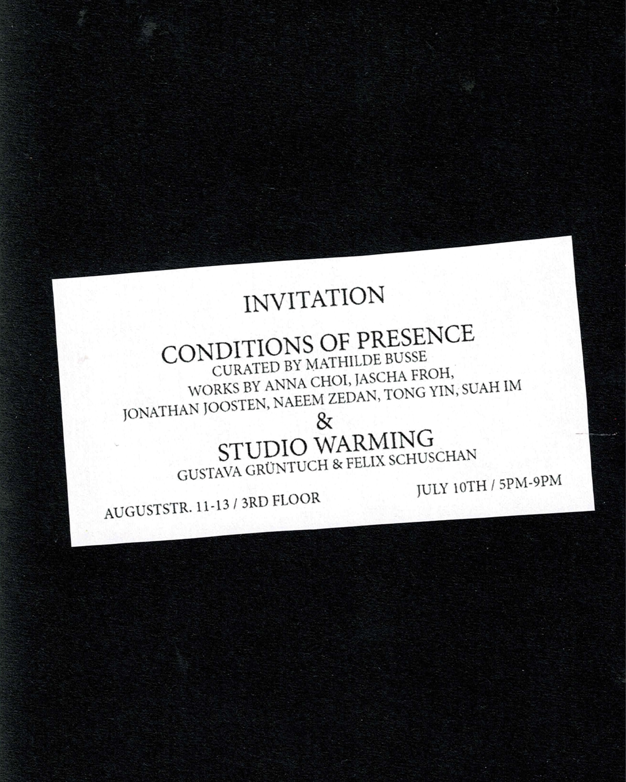 Conditions of Presence